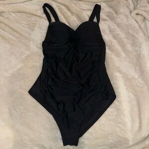 SHEIN one piece ruched bathing suit